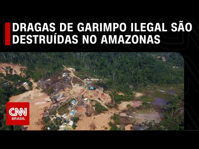 Dragas de garimpo ilegal são destruídas no Amazonas | CNN 360º